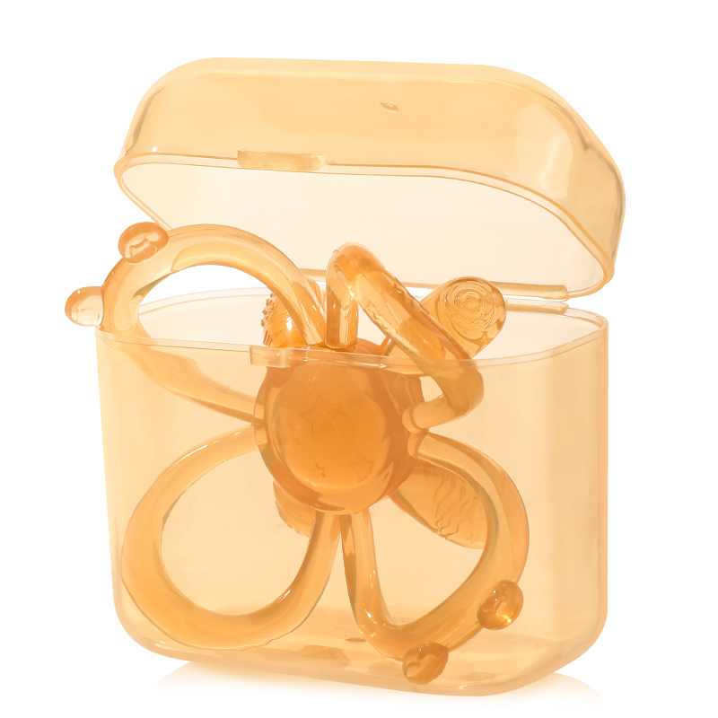 Bola de dentición suave natural: juguete sensorial para alivio infantil