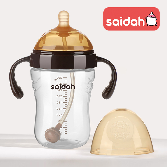 Biberón de cuello ancho con sensación natural y respiraderos duales