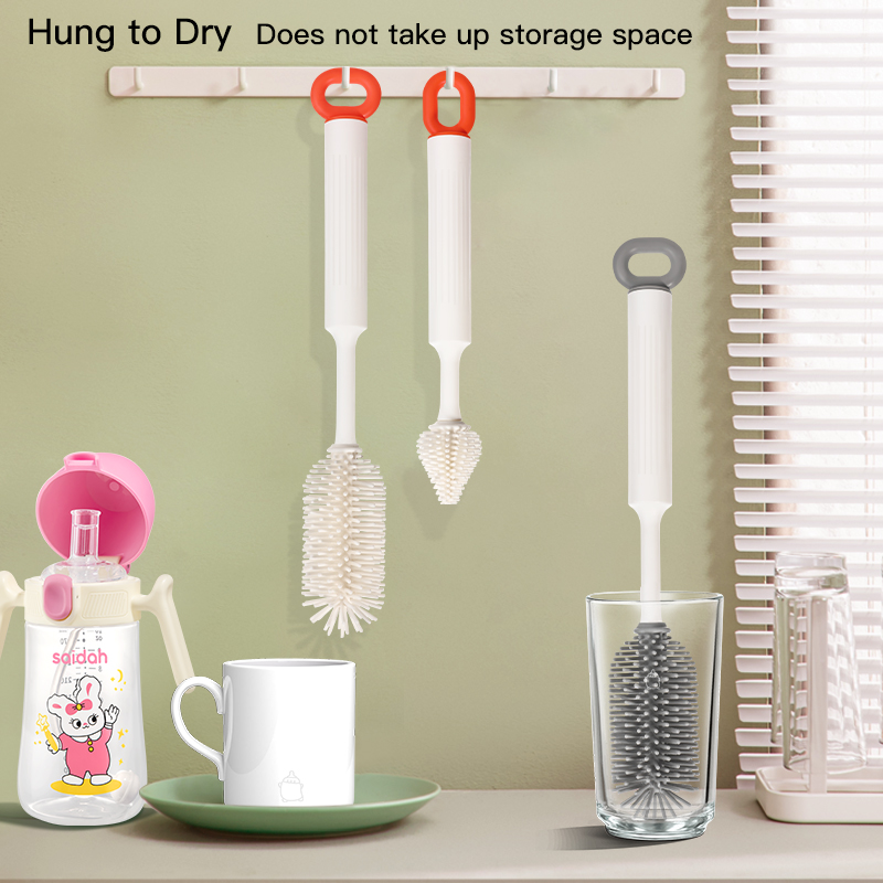 4 en 1 juego de cepillos de botella multipropósito