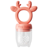 Alimentador de frutas para bebés de silicona no tóxica con diseño de ciervos