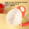 Alimentos para bebés caseros de 1 minuto: tazón de molienda manual fácil para frutas y verduras