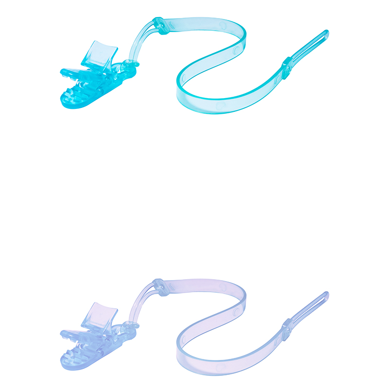 Soporte de clip de chupete de bebé con cuentas de silicona y clip de cocodrilo-Correa anti-cortacabora sin BPA (0-24m)