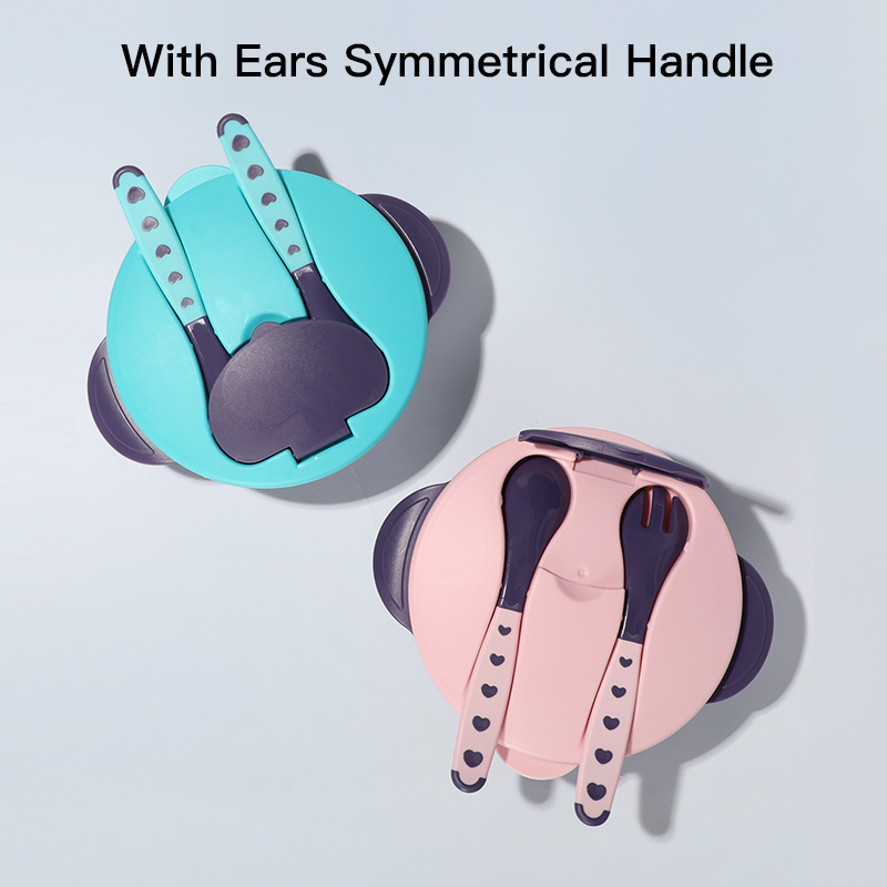 Tazón de comida para bebés dividido de dos capas: evita la mezcla de sabores - PP sin BPA