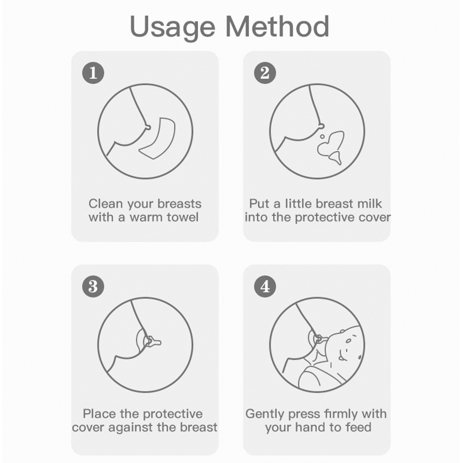 2pcs conjunto de silicona de dibujos animados de caricatura Pacificador de bebé Protectores de pezón con caja PP