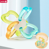Bola de teether sensorial de pétalos calmante-Toy de masticación infantil sin BPA de agarre fácil