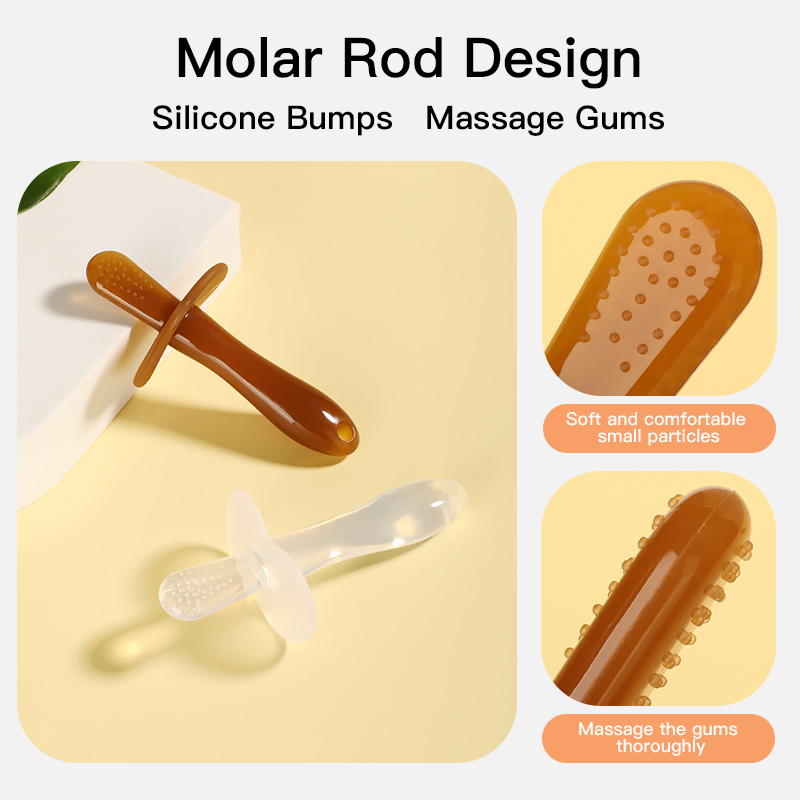 BPA sin BPA y flexible para la dentición de silicona para bebés