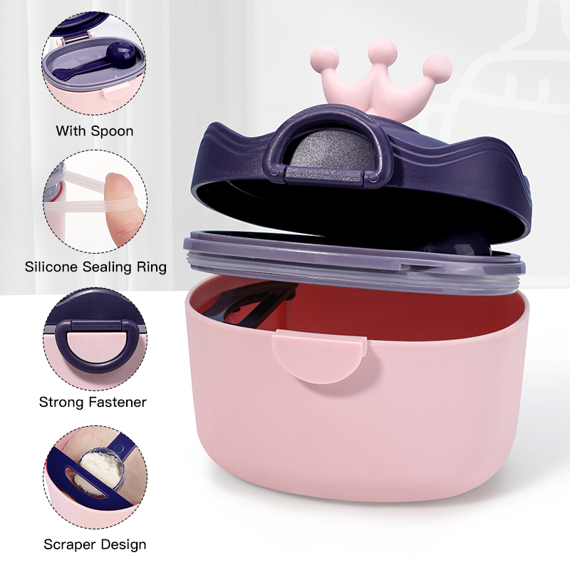 SAIDAH SD3136 Carton en forma de corona portátil portátil de polvo de polvo