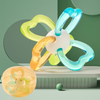 Bola de teether sensorial de pétalos calmante-Toy de masticación infantil sin BPA de agarre fácil