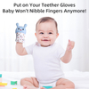 Mittens para bebés. Guantes de silicona de grado alimenticio de silicona | Juguete de diseño infantil de diseño de conejo suave y calmante