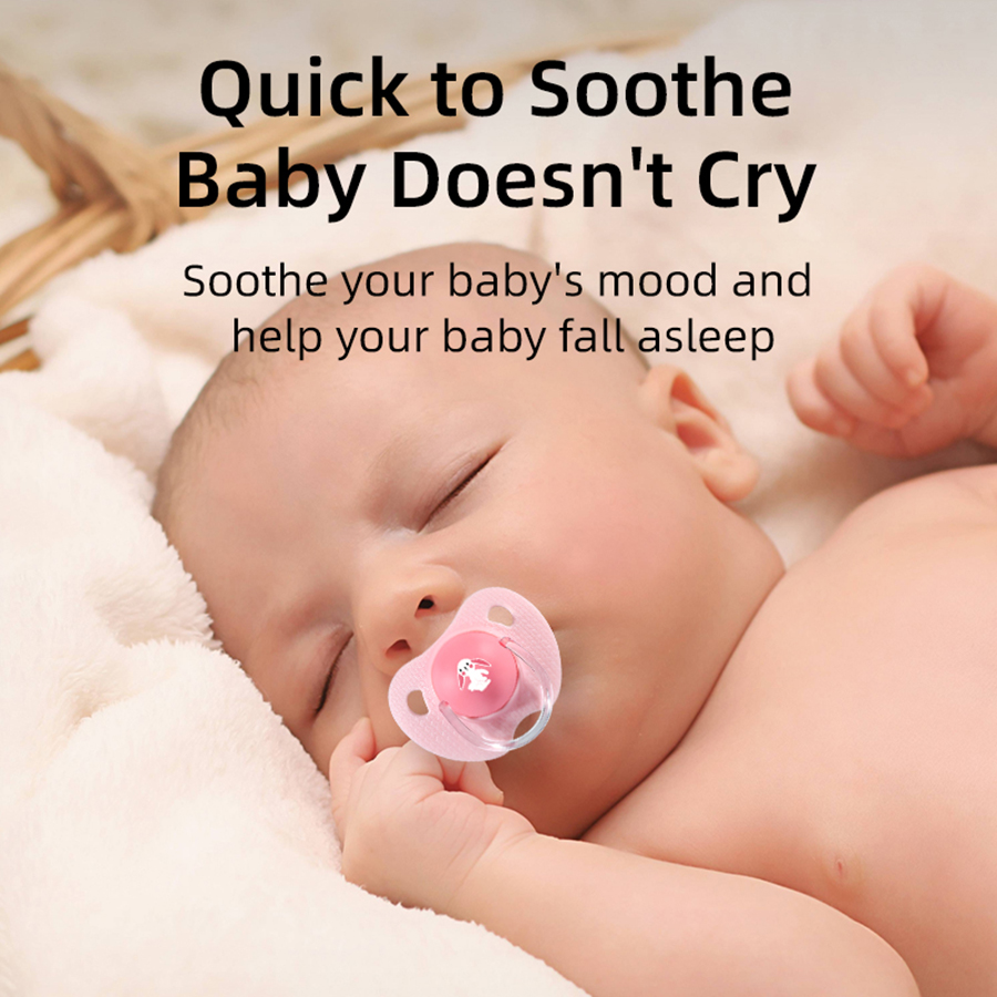 SAIDAH Patrón de dibujos animados Forma del pulgar Pacificador de bebé SD5504