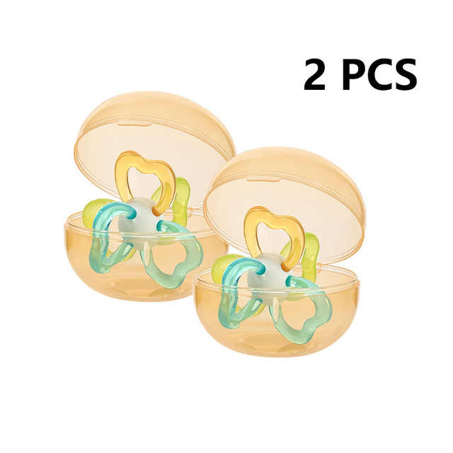 Bola de teether sensorial de pétalos calmante-Toy de masticación infantil sin BPA de agarre fácil