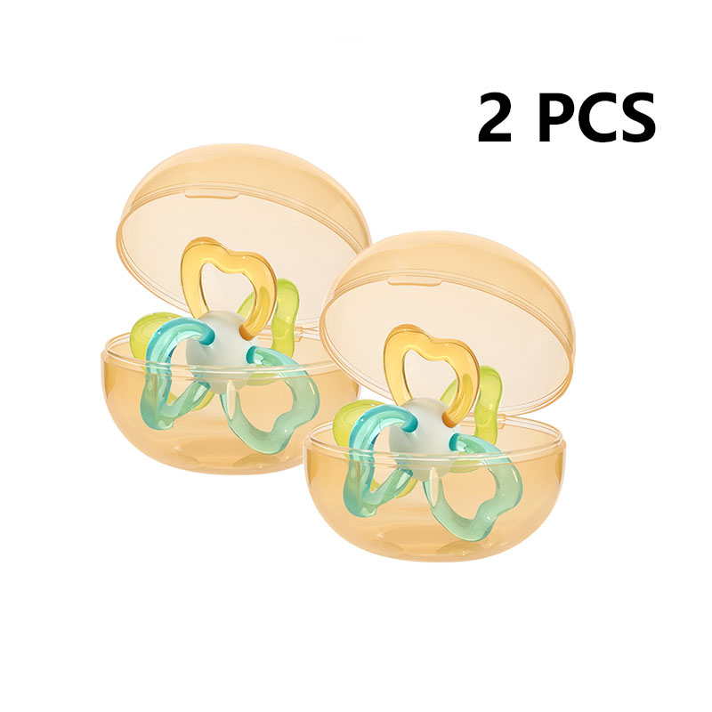 Bola de teether sensorial de pétalos calmante-Toy de masticación infantil sin BPA de agarre fácil