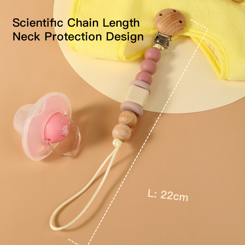 Pacificador multipropósito suave, seguro y ecológico y cadena de teether