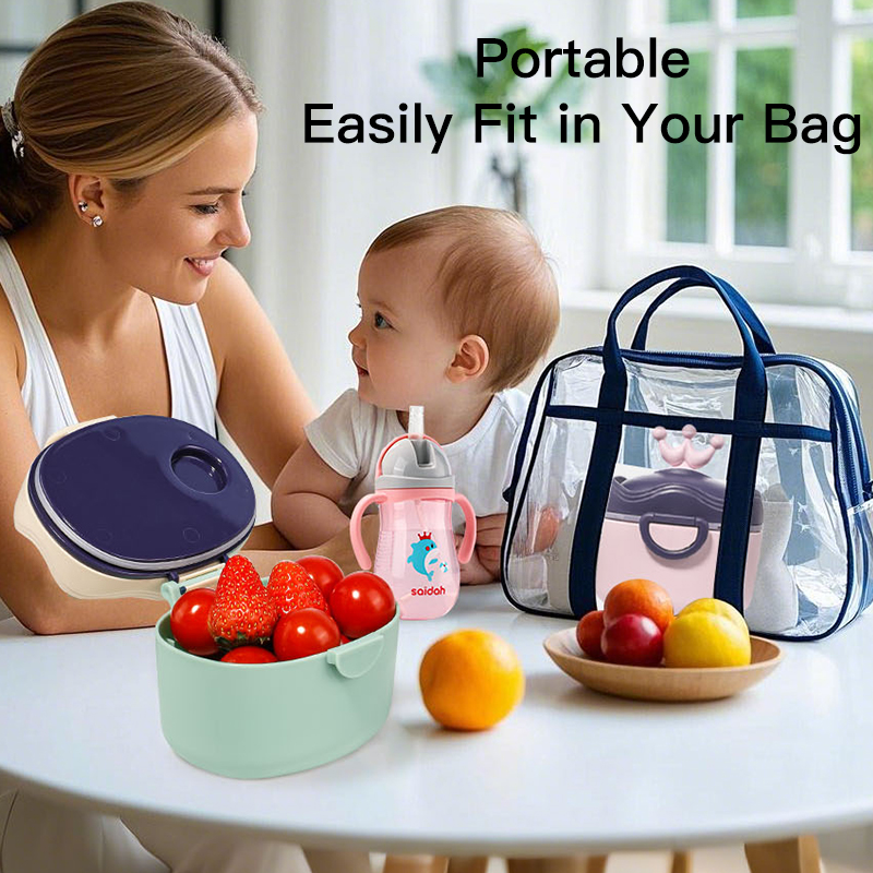 SAIDAH SD3136 Carton en forma de corona portátil portátil de polvo de polvo