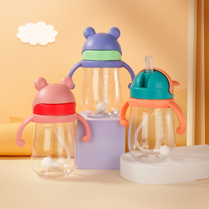 Copa de entrenamiento para bebés Tritan para bebés resistente a las fugas a prueba de fugas seguras