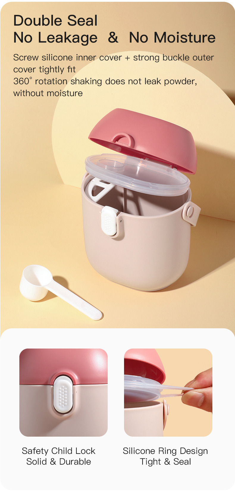 Recipiente de leche en polvo