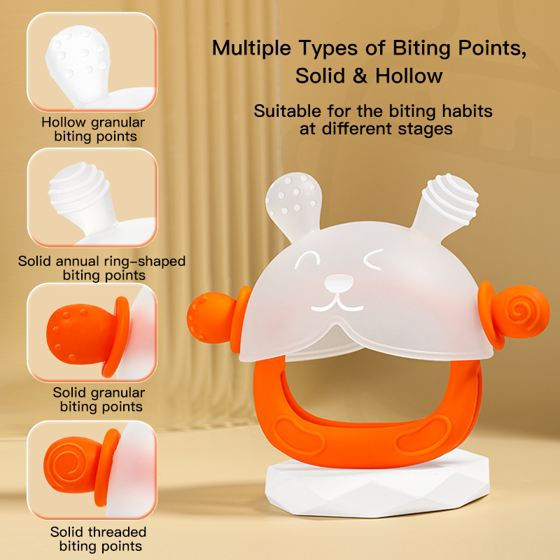 Lindo bunny de silicona para bebés