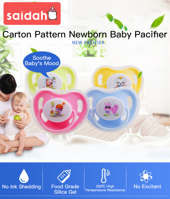 Pacifier de entrenador de succión segura transpirable para calmante emocional