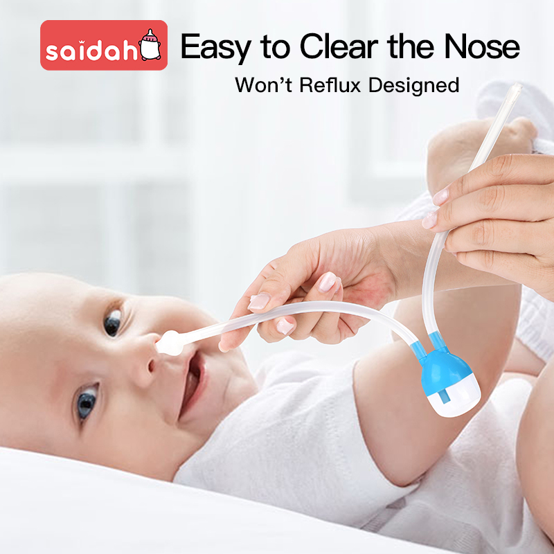 Aspirador nasal de bebé antirreflux higiénico suave con silicona