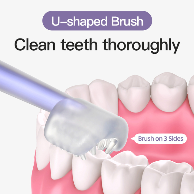 SAIDAH SD8376 Juego de cepillo de dientes de silicona de grado alimenticio 