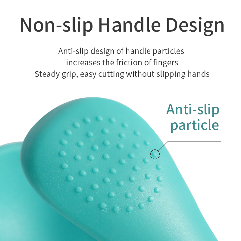 Caquelas de uñas de acero de carbono recién nacido anti-clip con vidrio lupa y almohadilla de pulido