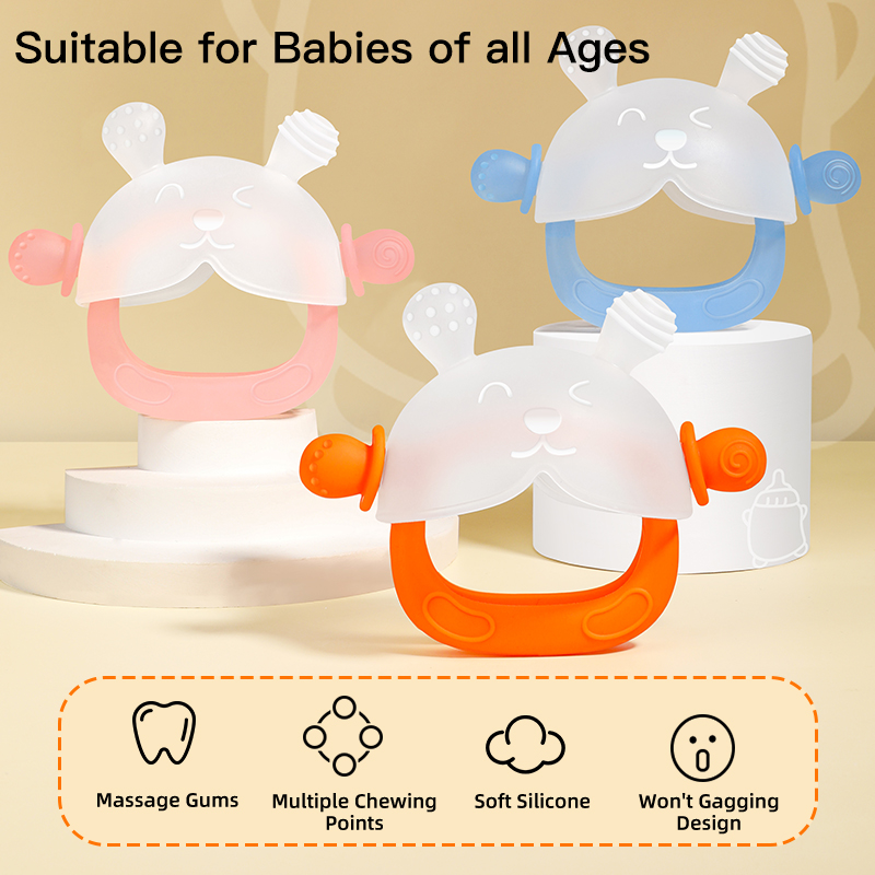 Lindo bunny de silicona para bebés