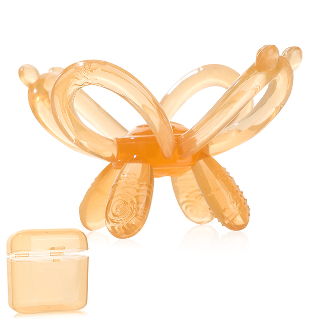 Bola de dentición suave natural: juguete sensorial para alivio infantil