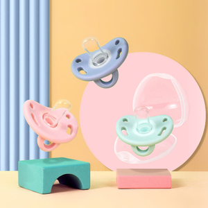 Chupete de calmante de silicona de grado alimenticio liviano