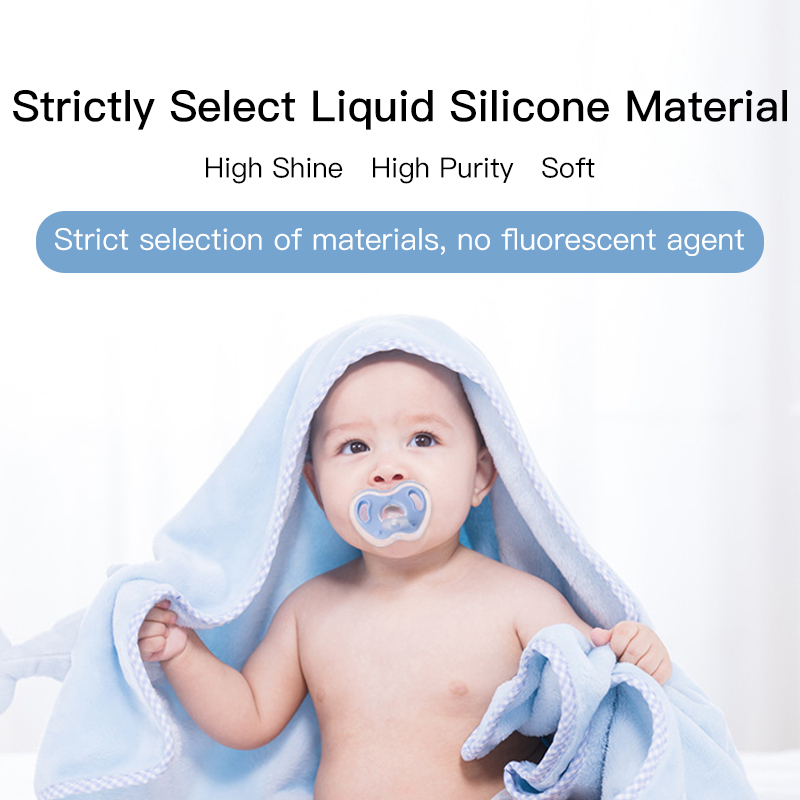 Soft Natural Silicone Baby Pitpier - Día y noche Louritante Comodidad