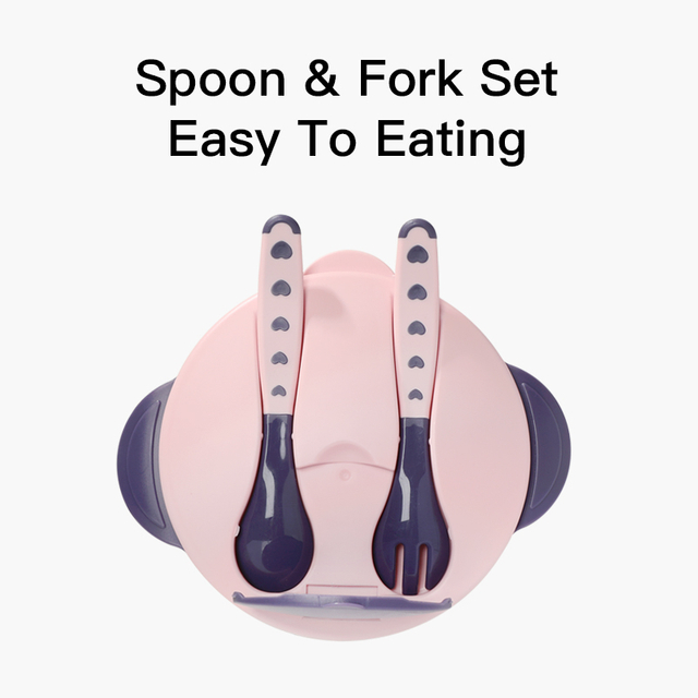 Tazón de comida para bebés dividido de dos capas: evita la mezcla de sabores - PP sin BPA