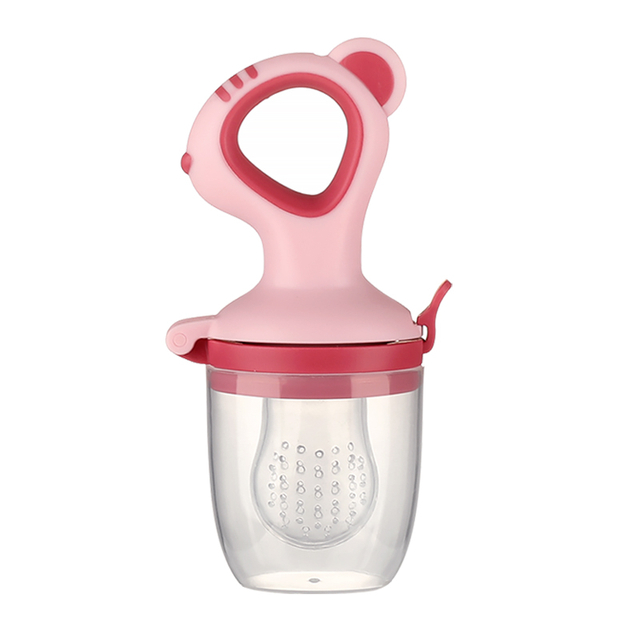 Alimentador de frutas para bebés sedoso y sedoso con malla anti-ascendente