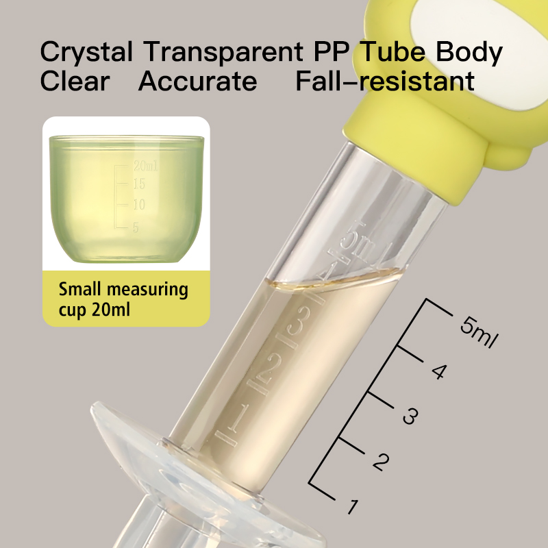 Alimentador de medicina para bebés en forma de rana de dibujos animados