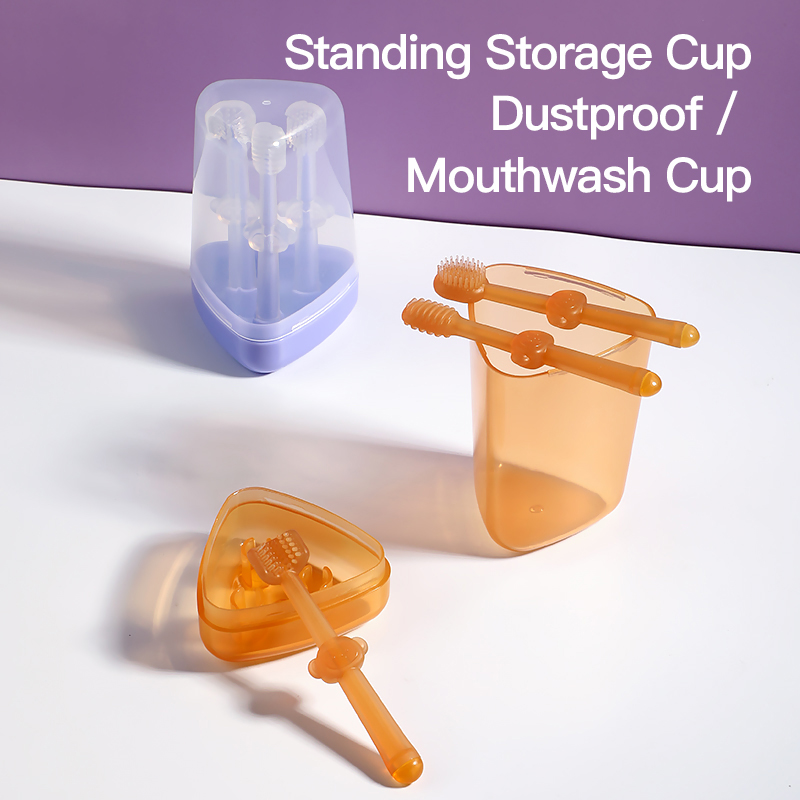 SAIDAH SD8376 Juego de cepillo de dientes de silicona de grado alimenticio 